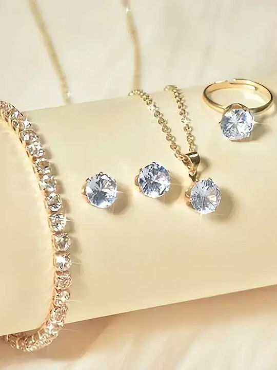 Set mit Halskette , Ohrringe & Ring