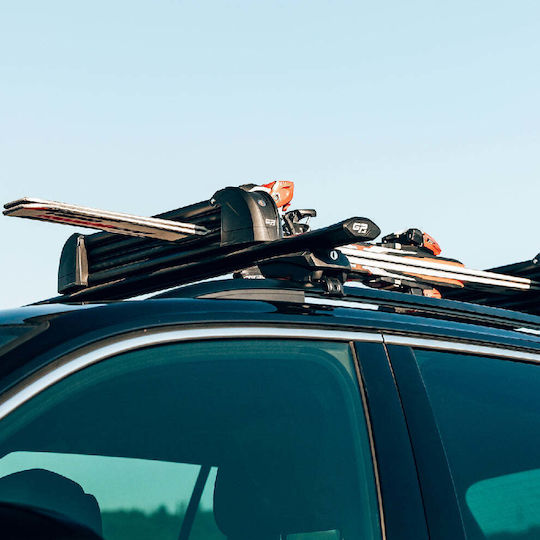 Rack Gp Tally 4 Car Ski Mounts Suitable for 2 Ski Pairs & 1 Snowboard
