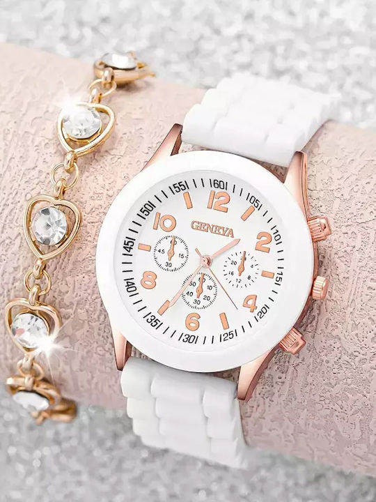 Women's Watch with Gold Metal Bracelet
