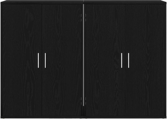 Дървен Офисен Шкаф Дъб 60x31x84см