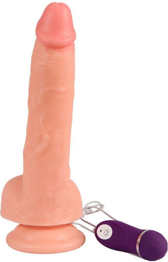 Shequ Beast Realistic Vibrator with Remote Control Flesh