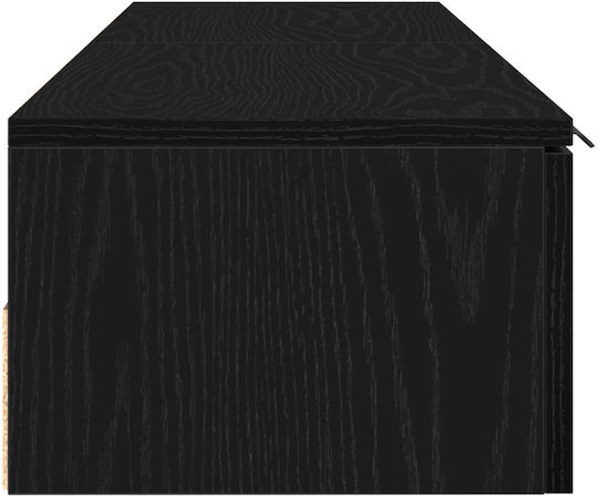Έπιπλο Τηλεόρασης Μαύρο Μ68xΠ30xΥ20cm