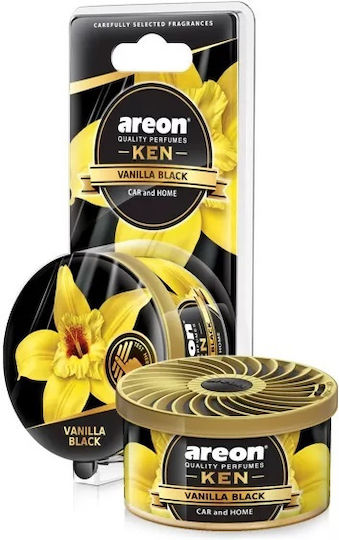 Areon Car Air Freshener Can Console/Dashboard Ken Blister Vanilla Black 35gr