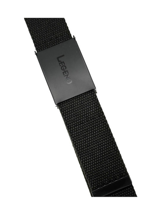 Men's Belt Fabric Black