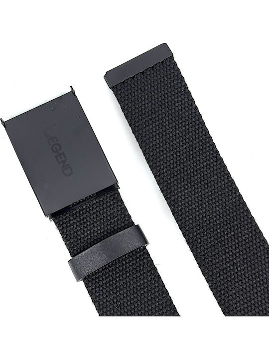 Men's Belt Fabric Black
