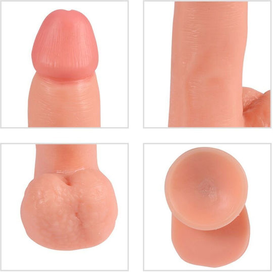 Shequ Adam Ρεαλιστικός Δονητής με Remote Control 21cm Flesh