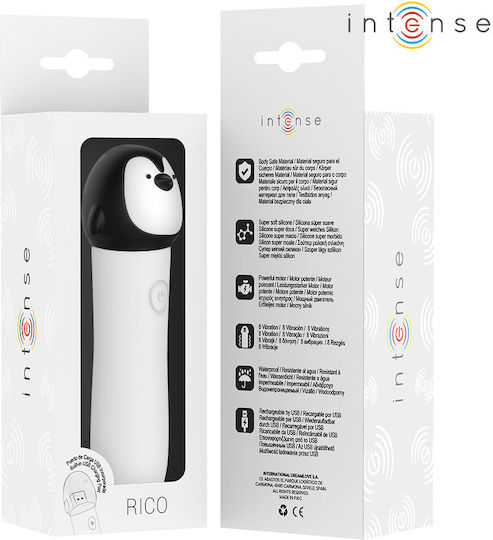 Intense Penguin Mini Δονητής Bullet με Απομακρυσμένο Έλεγχο 10cm Λευκός
