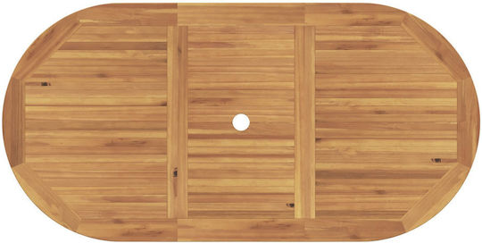 Set Sala De Mese Pentru Exterior 7 Piese Maro