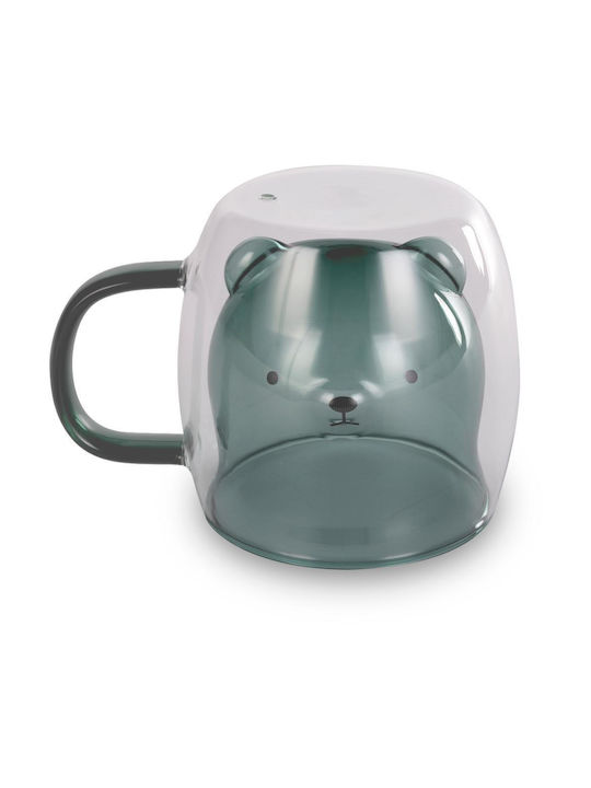 Lamart Mug Glass Green 250ml 2pcs