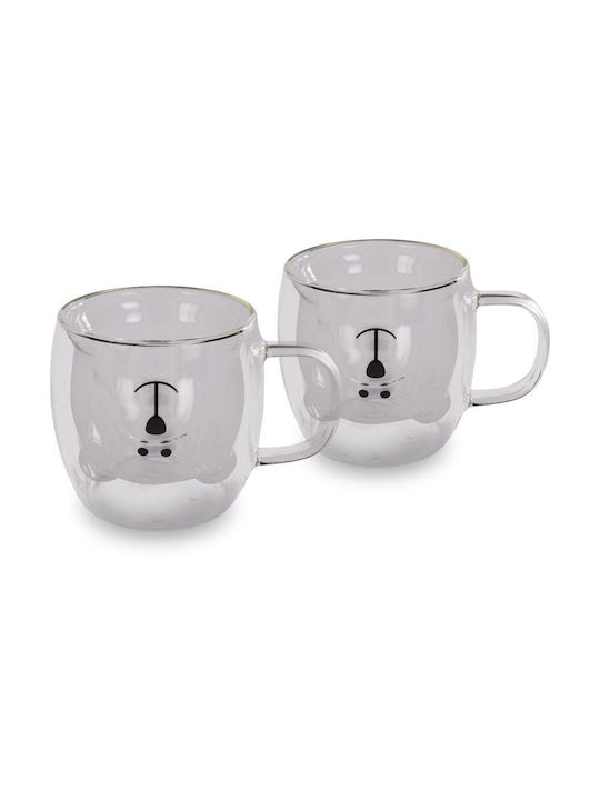 Lamart Cană Sticlă Transparentă 250ml 2buc