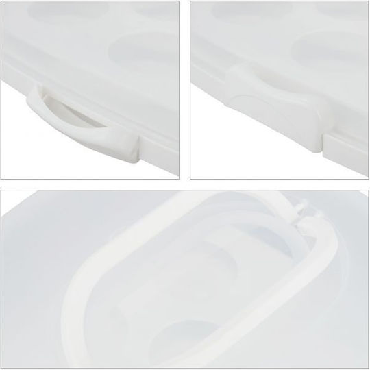 Relaxdays Тортена постава Пластмаса Прозрачен 16x34x32.5бр