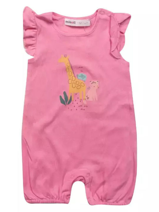 Minoti Set Babystrampler Ärmellos Pink 2Stück