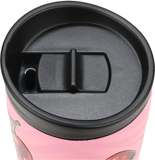 Estia Travel Mug Save The Aegean Glas Thermosflasche Rostfreier Stahl BPA Frei 350ml Blush Pop