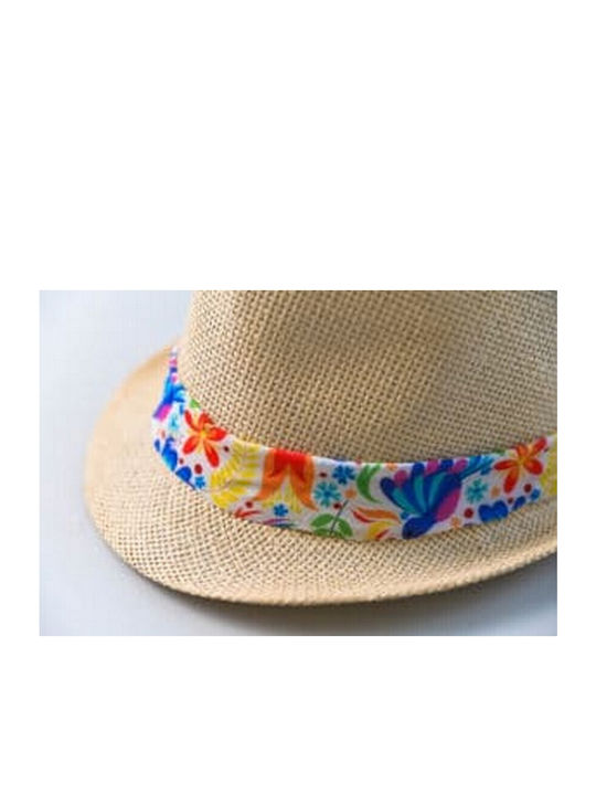 CL Kids' Hat Fedora Straw Beige