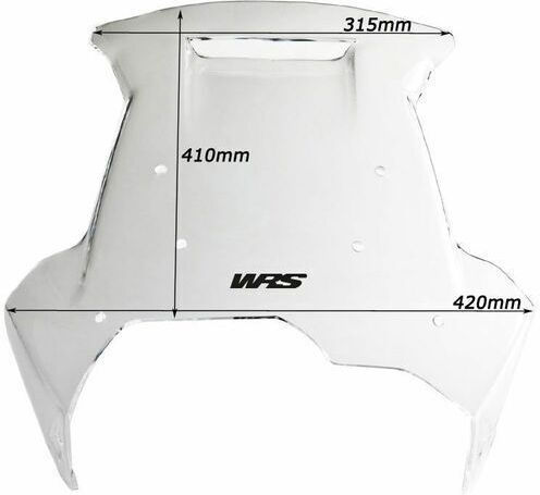 WRS Transparentes Visier Motorrad für BMW F 650 GS BM016T