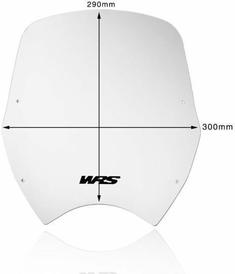WRS Transparentes Visier Motorrad für Honda XL 700 HO002T