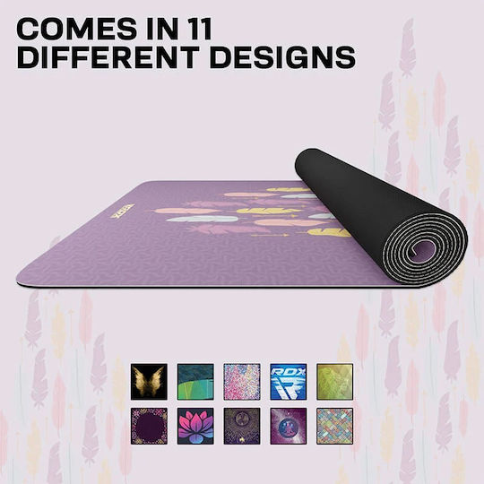RDX Covor de exerciții fizice Yoga Violet
