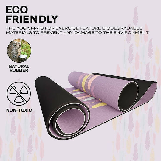 RDX Covor de exerciții fizice Yoga Violet