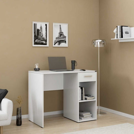 Бюро Concept Pc Дървено Бяло 90x52x75см
