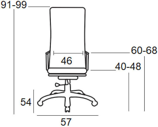 Zita Plus A9880 Office Chair with Recline Black