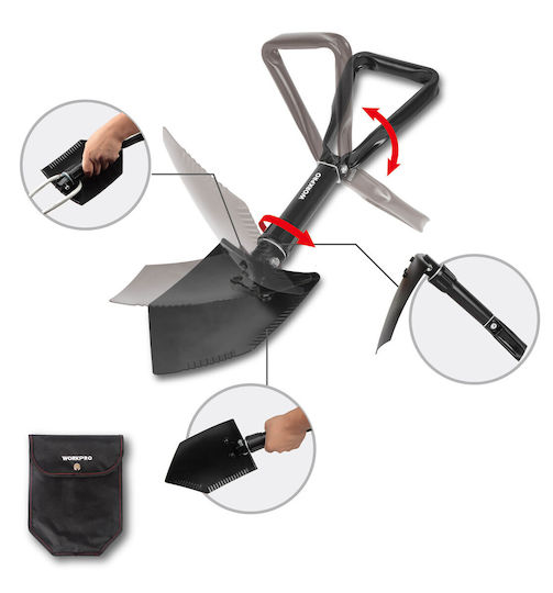 WorkPro Φτυάρι Επιβίωσης 57cm