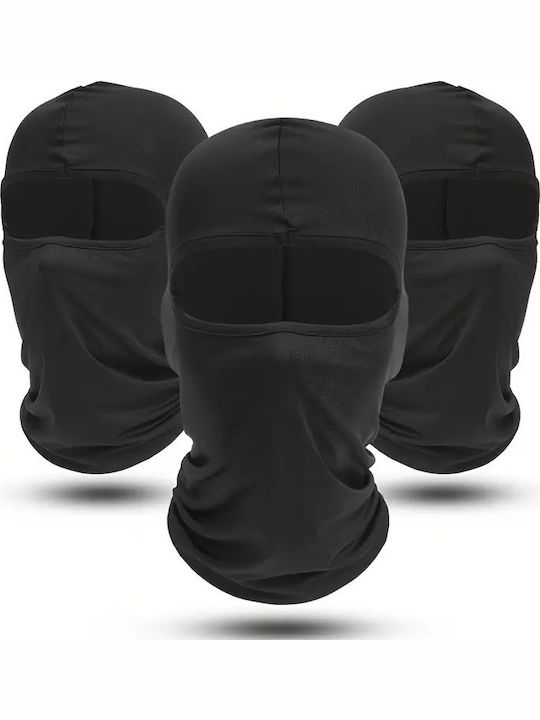 Full Face Unisex Beanie Knitted in Black color