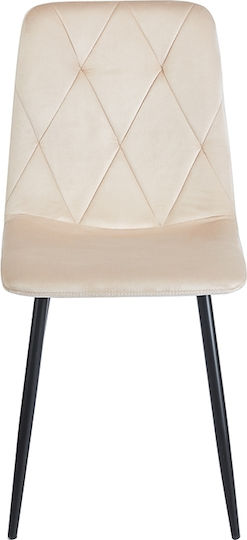 Eva Stühle Speisesaal Beige 1Stück 66x47x67cm