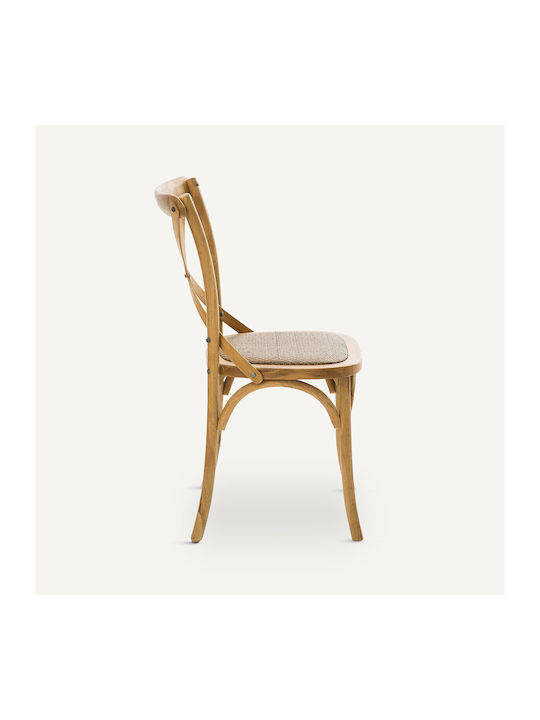 Cafe Wooden Chair Brown 53x49x89cm 2pcs