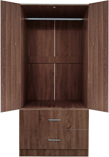 Closet Δίφυλλη Ντουλάπα 80x50x180cm