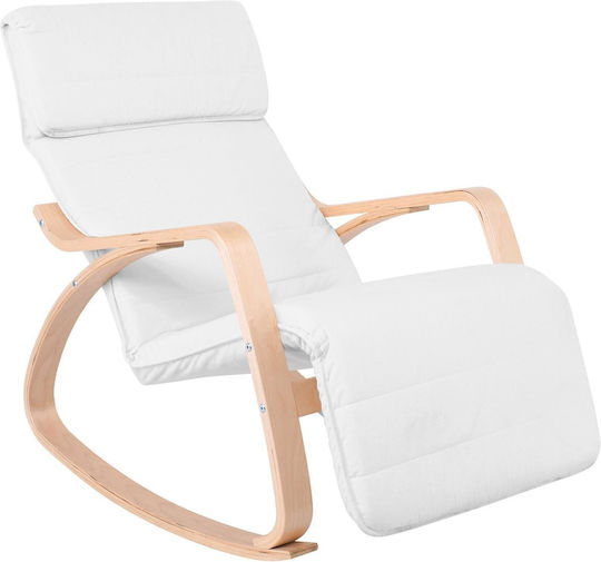 Hamilton Relax Armchair with Footstool White E7157 1 67x105x90cm