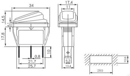 Raistar Comutator On/Off auto