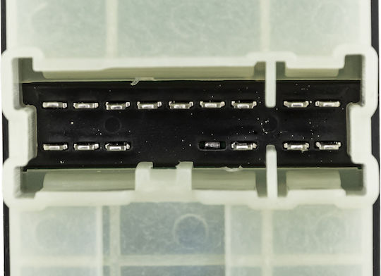 NTY Fensterheberschalter Auto für Nissan Almera 2000-2006 Schwarz