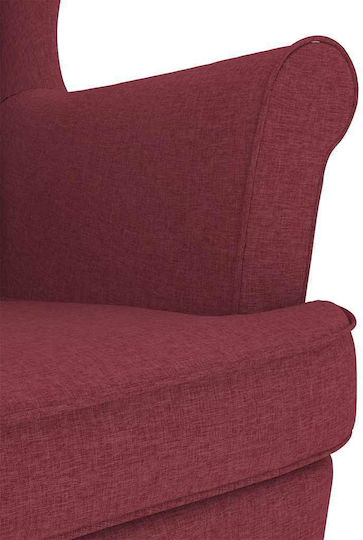 Rocking Armchair Wine Red 74x90x102cm