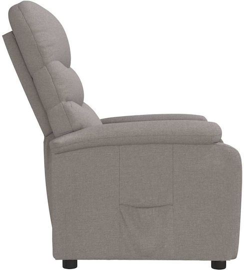 Πολυθρόνα Relax με Υποπόδιο Taupe 75x91x101cm