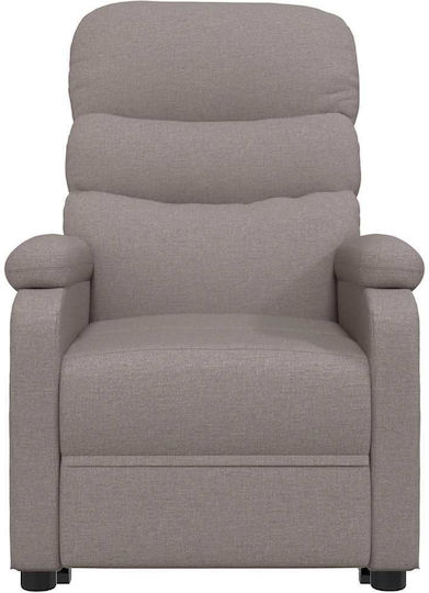 Πολυθρόνα Relax με Υποπόδιο Taupe 75x91x101cm