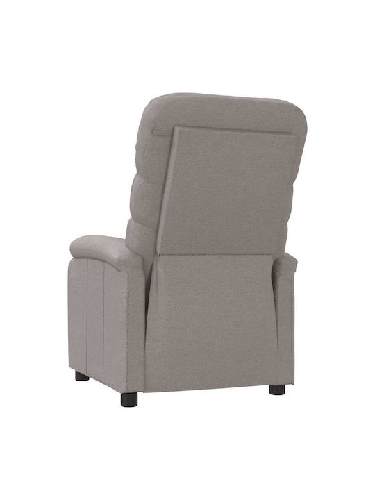 Πολυθρόνα Relax με Υποπόδιο Taupe 75x91x101cm