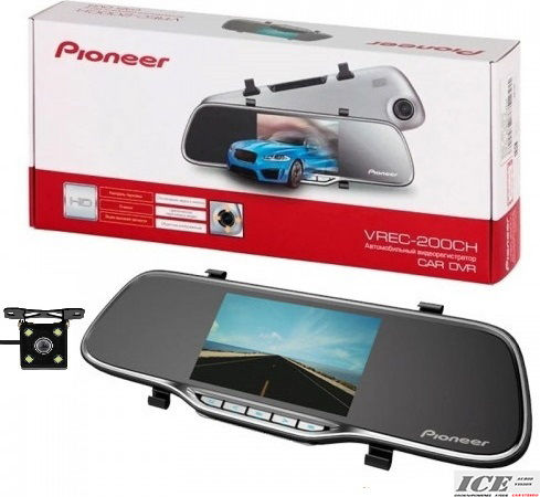 Pioneer ND-RC1 Σετ Κάμερα DVR Αυτοκινήτου 1080P Wi-Fi, GPS & Κάμερα Οπισθοπορείας