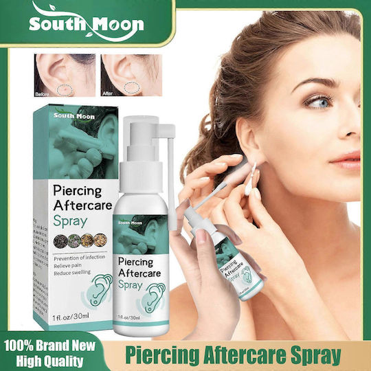 South Moon Spray Pentru Îngrijirea Piercingului Pentru Curățare Urechi 1 Bucată