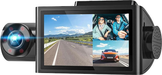 Wolfbox i07 Set Cameră DVR Auto 1440P cu Ecran de 3" Wi-Fi, GPS și Cameră pentru Marșarier