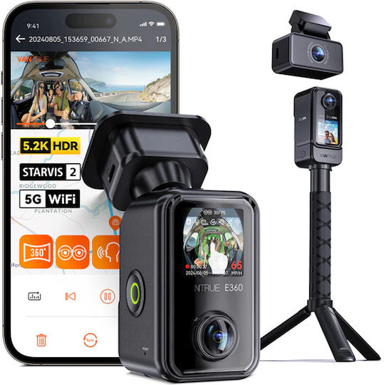 Vantrue Vantrue Car Digital Video Recorder with Screen 1.54" Wi-Fi GPS