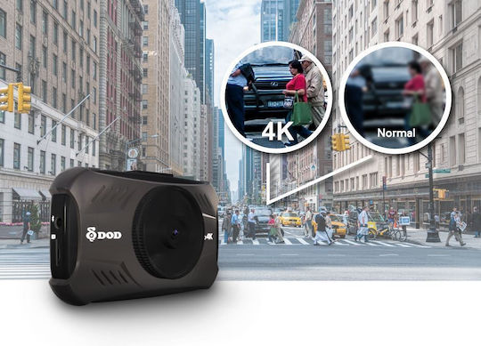 DOD Κάμερα DVR Αυτοκινήτου 4K με Οθόνη 3"