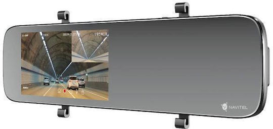 Navitel Set Spiegel mit Autodigitale Videorekorder 1080P mit Bildschirm 5.5" WLAN GPS & Rückfahrkamera