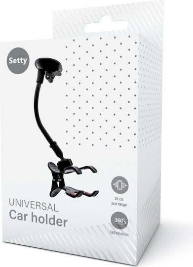 Setty Βάση Κινητού Αυτοκινήτου Froggy Universal Car Holder με Κλιπ-Μανταλάκι