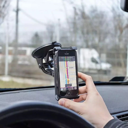 Forever Universal holder Car Mobile & Tablet Mount with Adjustable Hooks Black