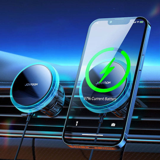 Joyroom Car Mobile Mount 4.7" - 6.7" with Magnet and Wireless Charging MagSafe Black