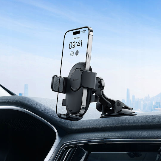 Baseus Car Mobile Mount with Adjustable Hooks Black