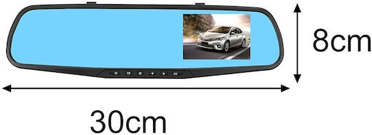 Timeless Tools Сет Огледало с Автомобилна DVR камера 720P с дисплей 4.3" с клипс & Камера за задно виждане