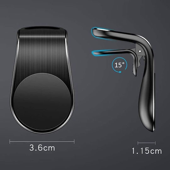 Techsuit Suport Auto pentru Telefon cu magnet Neagră
