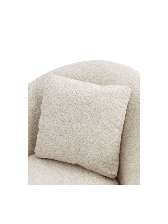 Softy Πολυθρόνα Περιστρεφόμενη Cream 80x80x77cm