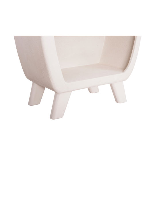Bookcase Santorini Off-white 80x38x196cm